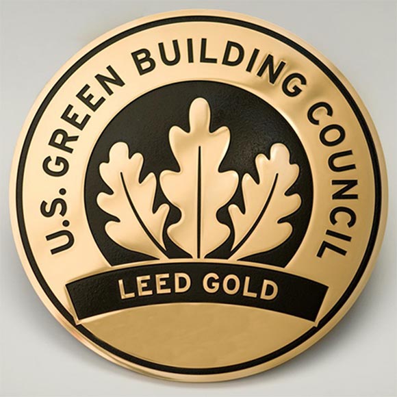 LEED Gold certification plaque