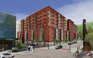 Architect's Rendering of CityPlace Burlington at St. Paul and Cherry Streets