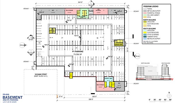 CityPlace Burlington 2020 floor plan P-090 Parking and storage