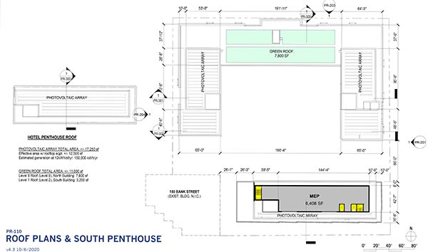 CityPlace Burlington 2020 floor plan P-110 Roof and Penthouse