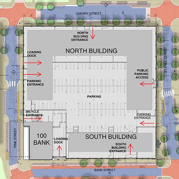 CityPlace Burlington 2020 siteplan and landscaping