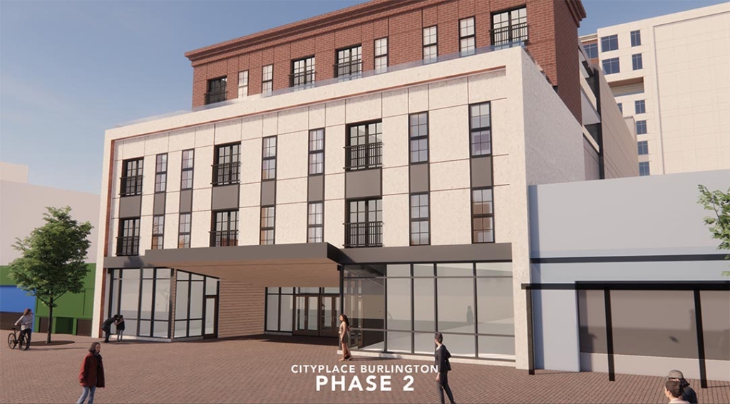 Architect's Rendering of CityPlace Burlington Phase 2 on Church Street Marketplace