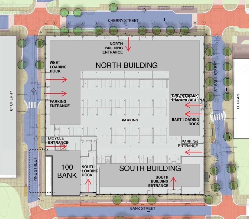 CityPlace Burlington 2021 siteplan and landscaping