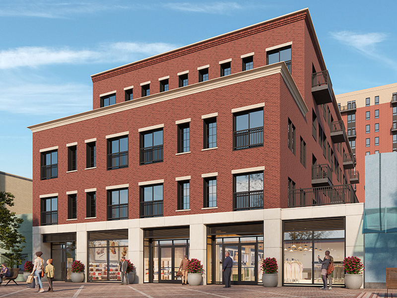8993_Church_800x600@72q85 Architect rendering of CityPlace Burlington new retail and apartments on Church Street