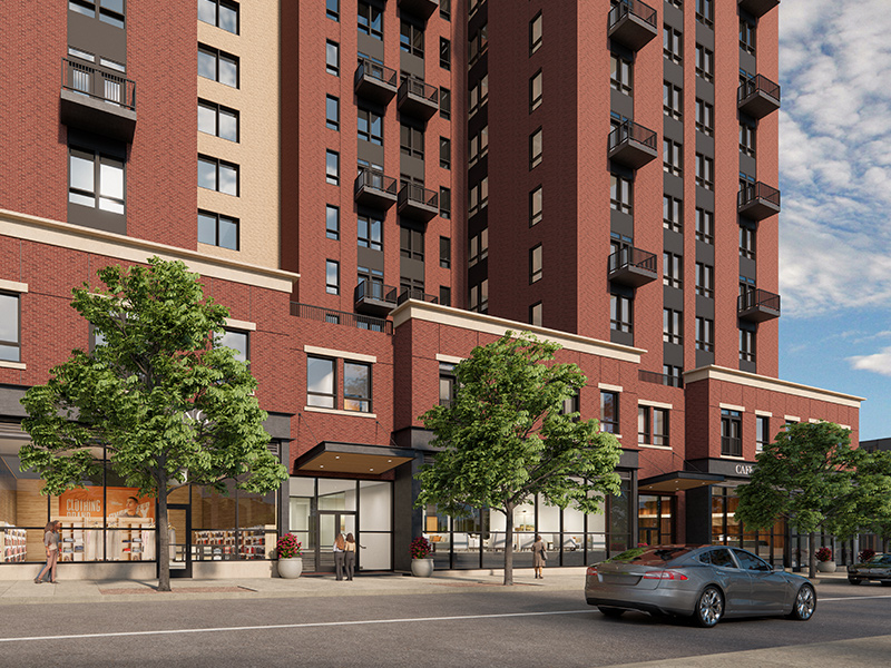 8993_StPaul_800x600@72q85 Architect rendering of CityPlace Burlington new retail and apartments on St. Paul Street